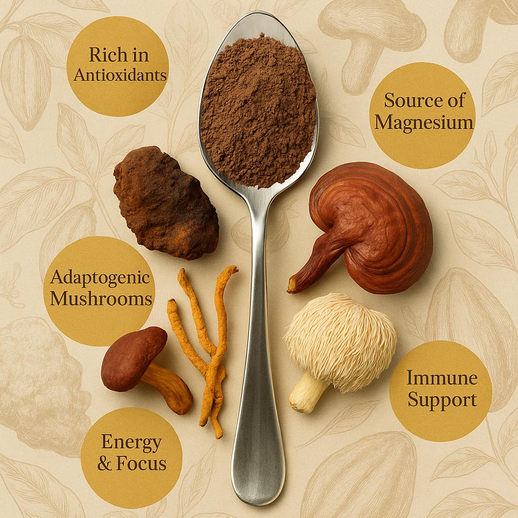 Cacau com Cogumelos Orgânico 100g